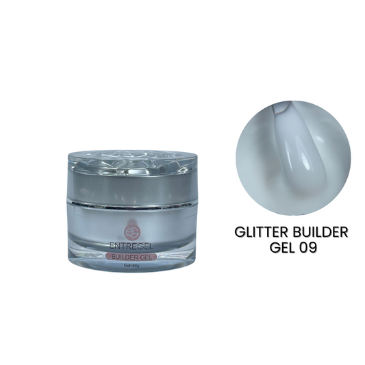 Glitter Builder Gel 09 (blanco hueso)